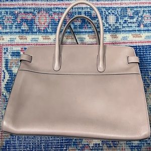 EUC Cuyana work satchel in stone leather
